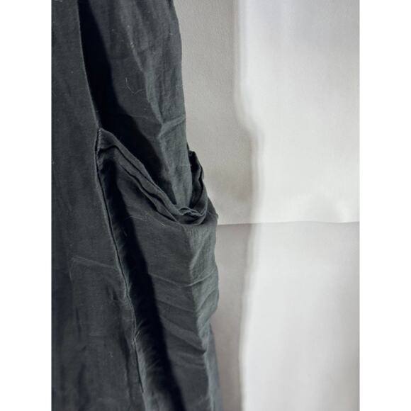 M. PATMOS Women's Black Louise Square-Neck Volume Sleeve Midi Dress SZ XS - Picture 6 of 9